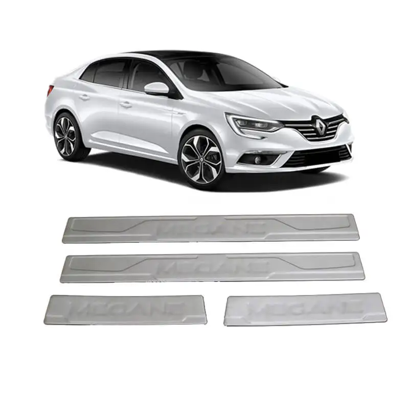 Car Door Sill Protector for Chrome Door Sill Protector Renault Megane 4 Limuosine 2016-2020