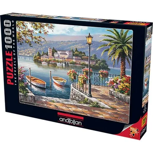 Anatolian puzzle porto lake (1000 peças)-mente-jogo-entrega rápida da turquia