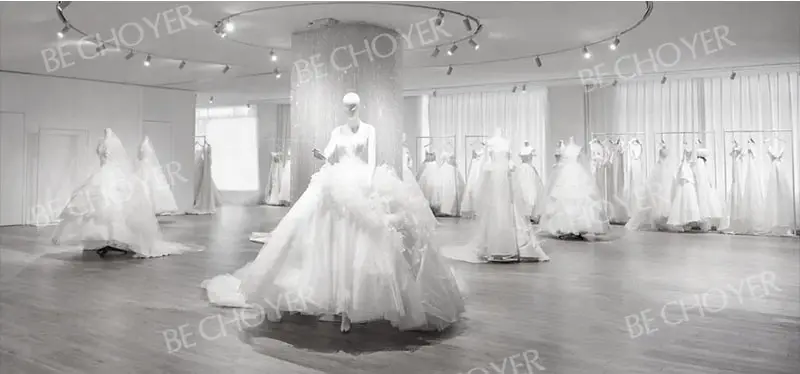 Wedding Dress FOR 06 Customized H-Quality Bride Gown BECHOYER 2027 New Fashion Appliques DZ Princess Customized Vestido De Noiva