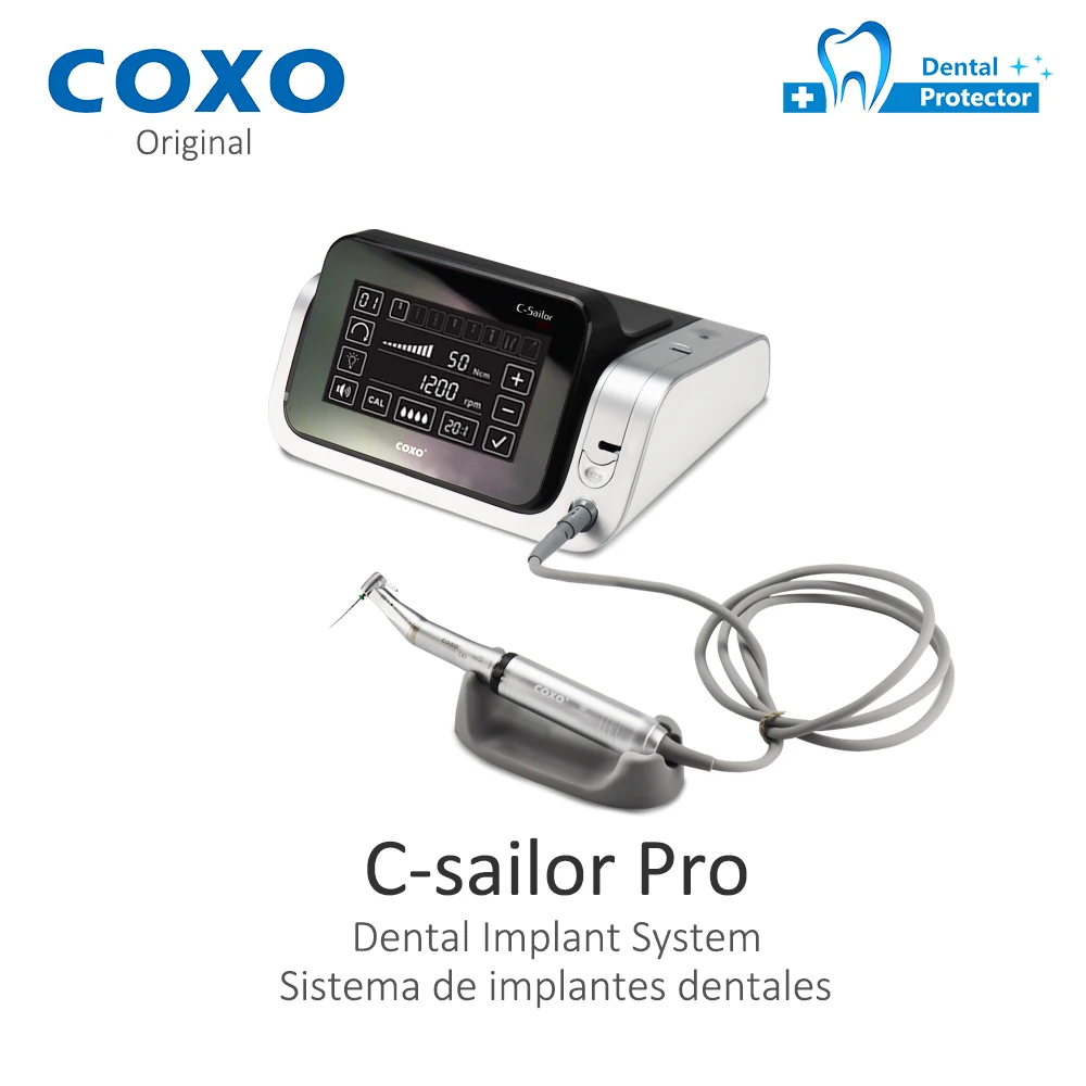 

COXO Dental Implant Motor , C-Sailor pro Biggest torque 80 N.cm strong power , fiber optical led light , touch screen control