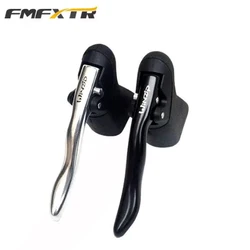 FMFXTR-Aluminum Alloy Road Bike Handlebar Brake Handle, BMX V Brake, J-BEND/ Straight Bike Handlebar, Bicycle Levers, 22.2-23.mm