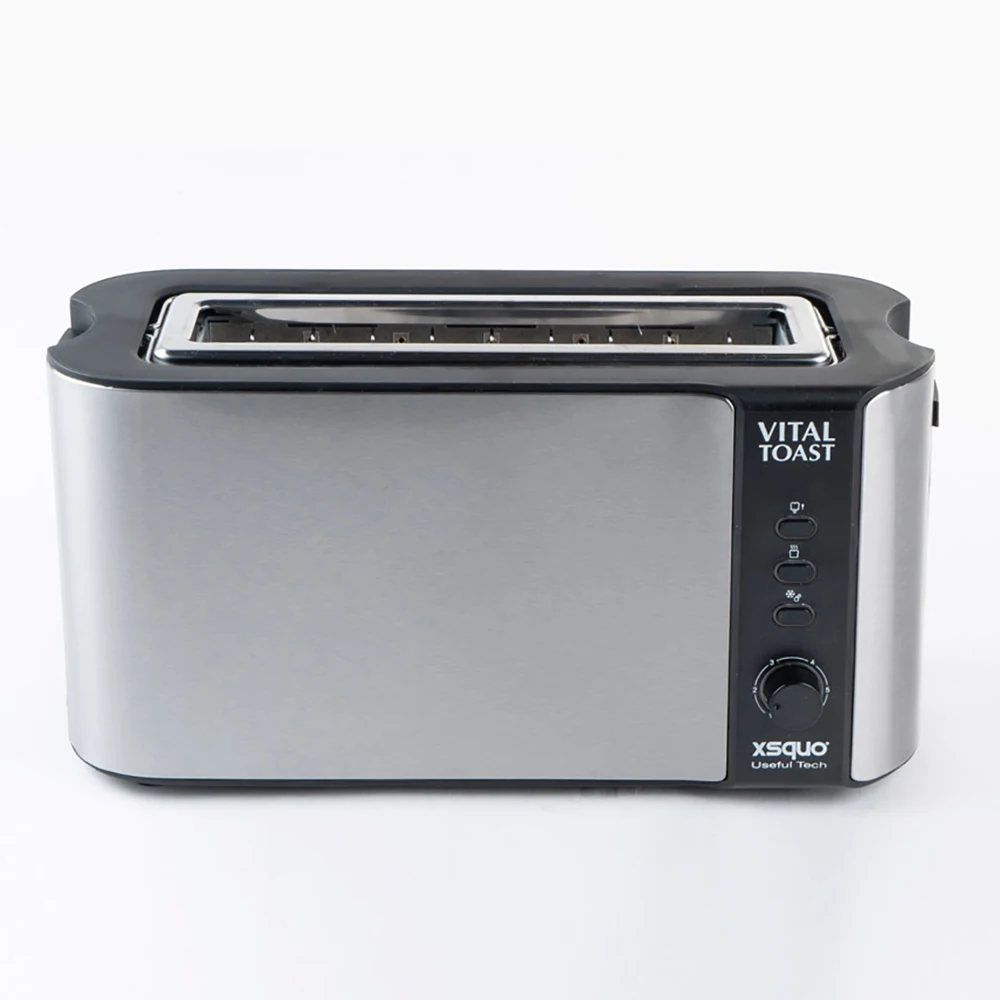 Electric toaster for two toast slot XL. 1000W Defrost and reheat function. Vital Toast by XSQUO Useful Tech