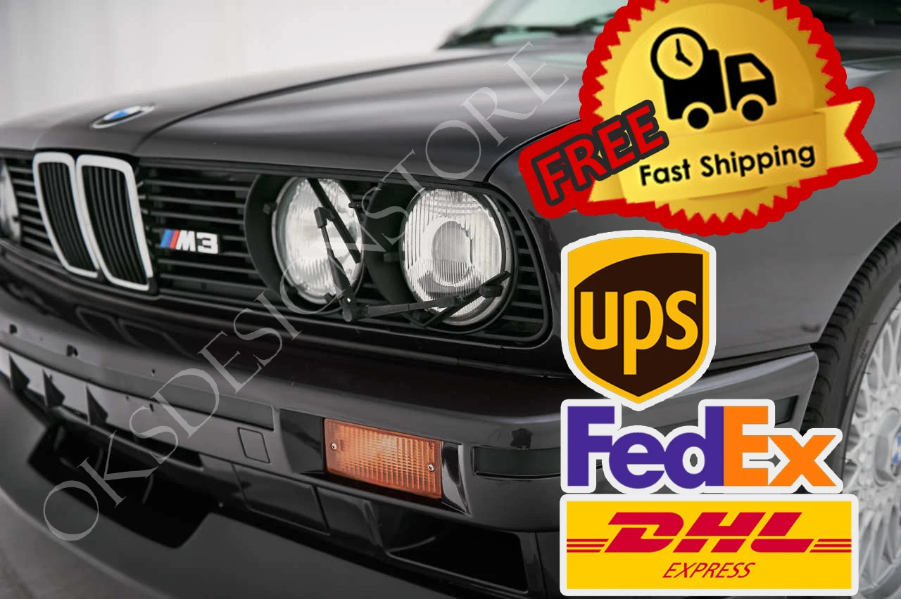 

For Bmw E30 1986 - 1991 Replica HEADLIGHT WIPER ARMS Headligt Wiper Set 18 Piece ! FULL SET Left And Right "free fast shipping"