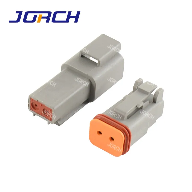 2pin Deutsch DT Waterproof Male Female Electrical Connector DT04-2P DT06-2S with green  terminals 0460-215-16141 0462-209-16141