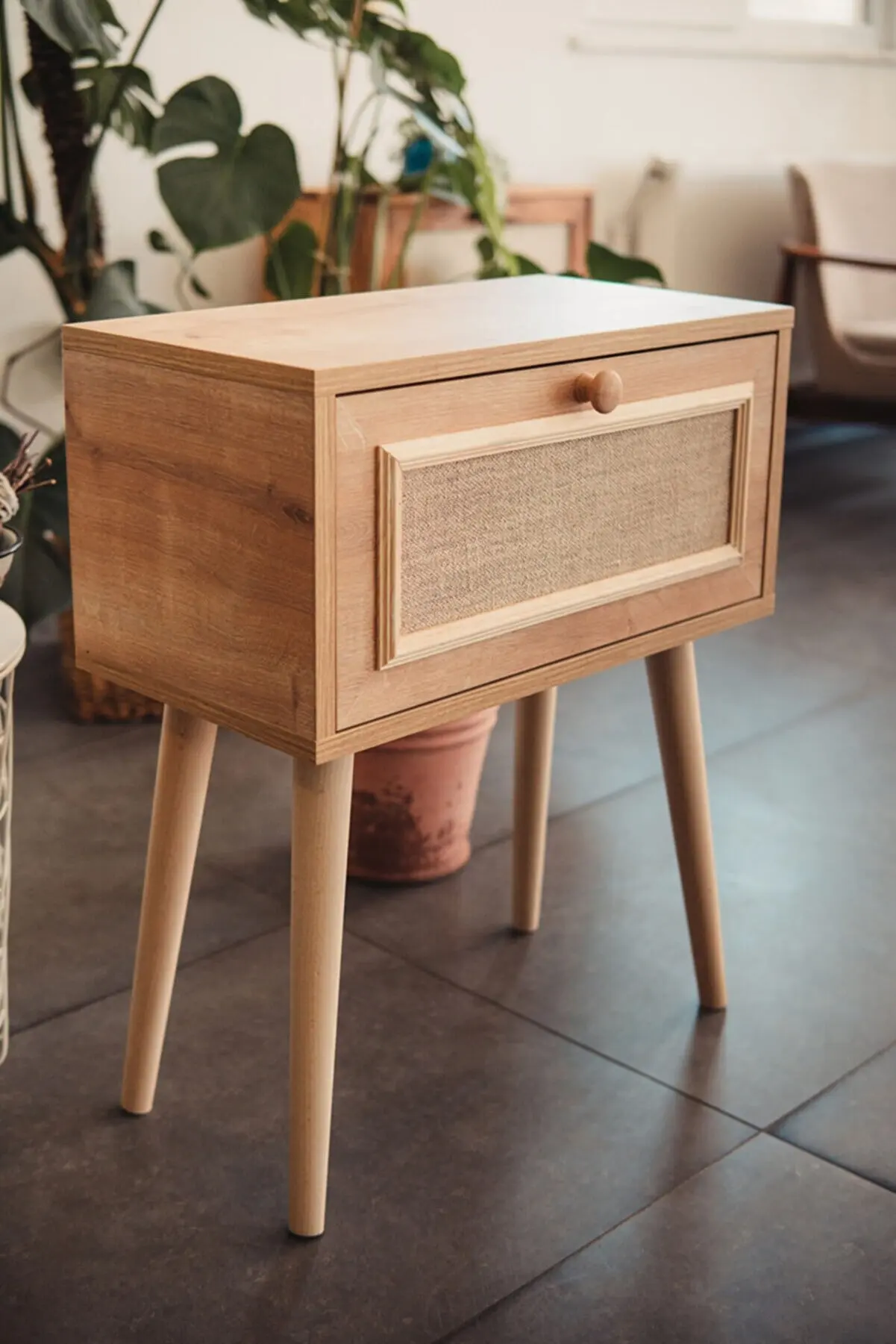 Commode Nội Thất Bằng Gỗ Đầu Giường Houseware Trang Trí Chất Lượng Tốt Và Tiện Lợi Di Động Chắc Chắn Phòng Ngủ Phòng Trẻ Em