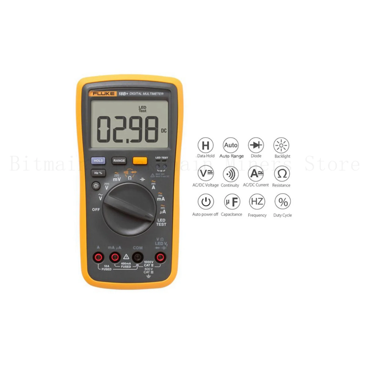 For Antminer miner  hashboard  Repairing Digital Multimeter Tester 15B+ Auto Range AC/DC Voltage Current Resistance Meter