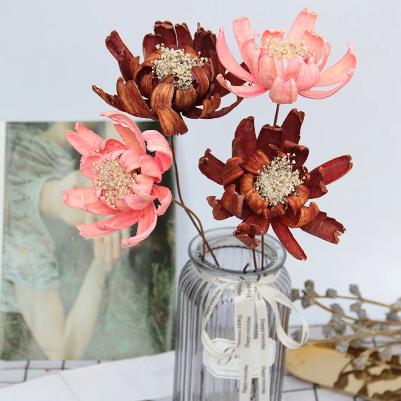 

1Pc Handmade Lotus Natural Dried Flowers Real Plants Wedding Arrangement Flower Home Decor Christmas Living Room Decoration