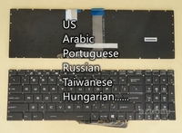 US Arabic Portuguese Russian Taiwan Hungarian Keyboard For MSI GT63 Titan 10SF 10SG 8RF 8RG 8SF 8SG 9SF 9SG Per-key RGB Backlit